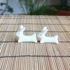 8pcs Rabbit Chopstick Rest Bunny Chopstick Rest Holder Easter Bunny Decoration Porcelain Dinner Spoon Rest Chopsticks Chopstick Rest view 3