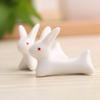 8pcs Rabbit Chopstick Rest Bunny Chopstick Rest Holder Easter Bunny Decoration Porcelain Dinner Spoon Rest Chopsticks Chopstick Rest view 4