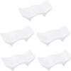 5Pcs Melamine Chopstick Display Rack Imitation Porcelain Spoon Holder Stand Chopstick Pillow Spoon Rest for Home Restaurant Dinning Room Chopstick Rest view 1