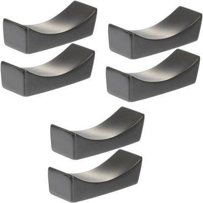 6 pcs Chopstick Utensil Reusable Dining Rack Pillow Silverware for Metal Dinning Holders Canteen Support Fork of Hotel The Rests Steel Black Coffee Storage Chopstick Rest