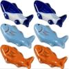 Animal Decor 6pcs Ceramic Chopstick Rest Fish Shaped Chopsticks Rack Stand Spoon Fork Holder Rack Japanese Style Desktop Tableware Decorations Kitchen Tools Chopstick Rest view 1
