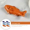 Animal Decor 6pcs Ceramic Chopstick Rest Fish Shaped Chopsticks Rack Stand Spoon Fork Holder Rack Japanese Style Desktop Tableware Decorations Kitchen Tools Chopstick Rest view 3