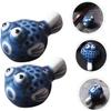 2pcs Pen Rests Brushes Fish Holders Tableware Creative Style Nautical Cute Fishes Dinner Funny New Utensil Pufferfish Ceramic Shaped Rack Home Pillow Cooking Chopstick Rest view 3