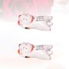 Chapstick Holder 6pcs Cute Lucky Cat Chopsticks Rest Ceramic Dinner Spoon Stand Fork Holder Chopsticks Rests Stands Kitchen Utensil Cutlery Stand Chopstick Rest view 2