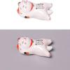 Chapstick Holder 6pcs Cute Lucky Cat Chopsticks Rest Ceramic Dinner Spoon Stand Fork Holder Chopsticks Rests Stands Kitchen Utensil Cutlery Stand Chopstick Rest view 4