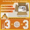 4FT Light Up Numbers Letters, Mosaic Numbers for Balloons, Giant Marquee Numbers, Mosaic Balloon Number 3 for 3rd 13th 30th Birthday Party Decorations, Anniversary Party Decor view 2