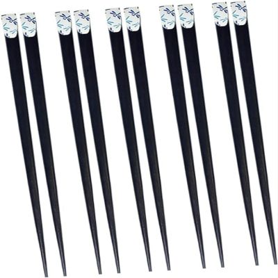 5 Pairs Japanese Wooden Chopsticks Metal Chopsticks Korean Kids Silverware Set Kids Cutlery Sushi Chopsticks Frying Chop Stick Chopstick Case Wooden Tableware Chopstick Rest
