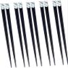 5 Pairs Japanese Wooden Chopsticks Metal Chopsticks Korean Kids Silverware Set Kids Cutlery Sushi Chopsticks Frying Chop Stick Chopstick Case Wooden Tableware Chopstick Rest view 1