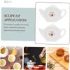 8 Pcs Tea Bag Saucer Ceramic Tray Jewelry Holder Stand Keychain Ring Holder Tea Bag Storage Tray Appetizer Plates Tea Plates Tea Coasters Trays Tea Bag Holder Chopstick Rest view 2