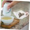 8 Pcs Tea Bag Saucer Ceramic Tray Jewelry Holder Stand Keychain Ring Holder Tea Bag Storage Tray Appetizer Plates Tea Plates Tea Coasters Trays Tea Bag Holder Chopstick Rest view 3