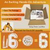 4FT Light Up Numbers Letters, Mosaic Numbers for Balloons, Marquee Light Up Letters, Giant Mosaic Balloon Number 6 for Sweet 16th Birthday Decorations, 60th Anniversary 2026 Graduation Decor view 2