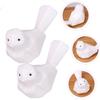 4pcs Bird Chopsticks Shelf Japanese Accessories Desktop Decor Spoon Rest Ceramic Chopstick Pillow Chopstick Rest Rack Animal Spoon Rest Japanese Chopstick Rest Chopstick Rest view 2