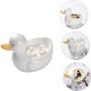 1 Set Duck Chopstick Rest Coffee Spoon Holder Ceramic Spoon Ceramic Chopsticks Ceramic Chopstick Holders Dessert Bowl Porcelain Dipping Bowls Creative Chopstick Chopstick Rest view 3