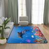3D Underwater World Area Rugs Durable Ocean Dolphin Floor Mat for Bedroom Bathroom Living Room Decor Comfortable Carpet 79 * 63 inch view 1