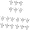 18 Pcs Stainless Steel Spoon White Table Decor Japanese Pillow Chopsticks Stand Chopsticks Pillow Chopstick Rest Stand Holder Brush Holder Animal Holder Rack Chopstick Rest view 1