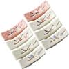 8pcs Ceramics Chopstick Stand Holder Plum Blossom Pattern Ceramic Chopsticks Rest Chopsticks Rack Spoon Fork Holder (Random Color) Chopstick Rest view 1