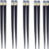 5 Pairs Japanese Wooden Chopsticks Kids Kits Kids Gift Set Kids Cutlery Chopstick Case Portable Chopsticks Wooden Tableware Home Chopsticks Wood Printed Chopstick Rest view 1