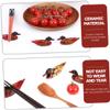 80 Pcs Chinese Decor Bulk Silverware Ceramic Dishes Chopsticks Rest Utensils Rest Ceramic Chopsticks Stand Brush Holder Animal Spoon Rubber Ducks Bulk Spoon Chopstick Rest view 4