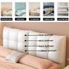 ZZYK Headboard Upholstered Rectangular Bedside Cushion Reading Pillow Removable Bed Backboard Pillow Large Bed Support Bolster for Daybed Bunk Bed,White,with Headboard 35.4" view 2