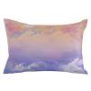 Rectangle Decorative Throw Pillow Cover, Sunset Sky Landscape Cushion Cover Soft Cushion Case Pillowcase for Couch Sofa Bedroom Car Farmhouse Boho Home Decor 24x36 Inch Pink and Purple view 2