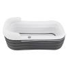 DYNAMI Inflatable Bathtub for Adults, Thickened PVC Portable Free-Standing Blow Up Bathtub Foldable SPA Bathtub for Home,with Electric Air Pump (59.8 * 32.3 * 22.4in,Dark Grey) view 3