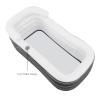 DYNAMI Inflatable Bathtub for Adults, Thickened PVC Portable Free-Standing Blow Up Bathtub Foldable SPA Bathtub for Home,with Electric Air Pump (59.8 * 32.3 * 22.4in,Dark Grey) view 4