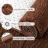 Chicrug Soft Runner Rug for Bedroom Living Room Plush Fluffy Rug 2x6 Feet, Shag Furry Runner Rug Carpet Non Shedding for Nursery Children Kids Girls Room Home Decorative, Brown view 2