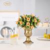 10 Pcs Metal Urn Planter Elegant Wedding Centerpieces Vase for Wedding Party Decoration,Trumpet Vase Flower Holder for Anniversary Ceremony 16cm/6.3" Tall view 3