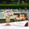 10 Pcs Metal Urn Planter Elegant Wedding Centerpieces Vase for Wedding Party Decoration,Trumpet Vase Flower Holder for Anniversary Ceremony 16cm/6.3" Tall view 4