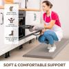 4/5 Inch Thick Kitchen Mat - Cushioned Anti Fatigue Mats for Kitchen Floor - Easy to Clean, Waterproof, Non-Slip Kitchen Rug for Sink, Office, Kitchen (17''x28'' Brown) view 4