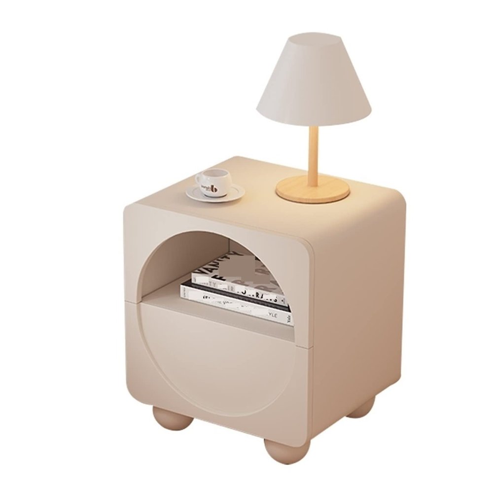 Nightstands Nordic Bedside Table Home Creative Small Storage Cabinet Bedroom Cream Wind Bedside Cabinet Locker Nightstand Bedside Tables