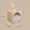 Nightstands Nordic Bedside Table Home Creative Small Storage Cabinet Bedroom Cream Wind Bedside Cabinet Locker Nightstand Bedside Tables view 2