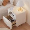 Nightstands Nordic Bedside Table Home Creative Small Storage Cabinet Bedroom Cream Wind Bedside Cabinet Locker Nightstand Bedside Tables view 3