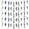 5 Pcs Gone Fishing Birthday Party Decorations Gone Fishing String Hanging Banner Fish Supplies Hanging Fish Decorations for Birthday Fisherman's Retirement Barbecue Party Supplies view 1