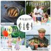 5 Pcs Gone Fishing Birthday Party Decorations Gone Fishing String Hanging Banner Fish Supplies Hanging Fish Decorations for Birthday Fisherman's Retirement Barbecue Party Supplies view 3