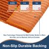 FLOLEOPA Soft Plush Microfiber Bathroom Rugs, Absorbent Bath Rugs Non Skid Machine Wash Dry Bath Mats for Tub,Shower and Bath Room Floor Mats(Burnt Orange,17x24 inches) view 3