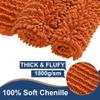 FLOLEOPA Soft Plush Microfiber Bathroom Rugs, Absorbent Bath Rugs Non Skid Machine Wash Dry Bath Mats for Tub,Shower and Bath Room Floor Mats(Burnt Orange,17x24 inches) view 4