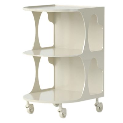 Acrylic Trolley, 3-Tier Acrylic Slim Slide Out Storage Rolling cart, 40x53x56cm, 13 Colors, PC Plastic Material, Open Storage, Easy to Move, Suitable for Living Room and Bedroom