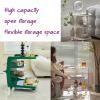 Acrylic Trolley, 3-Tier Acrylic Slim Slide Out Storage Rolling cart, 40x53x56cm, 13 Colors, PC Plastic Material, Open Storage, Easy to Move, Suitable for Living Room and Bedroom view 4