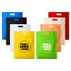 Muka (Price/100 PCS) TOPTIE 100 Pack Custom Non-Woven Handle Tote Bag, Heat Sealed Shopping Bag Goodie Present Bag-Sky Blue-10x14 view 2