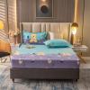 FCLDESHOP Lightweight & Breathable Fitted Sheet,Pure Cotton Thickened Bed Sheet Brushed Fitted Sheet, Non-Slip Printed Mattress Protector Suitable for All Seasons,Bear,150cm200cm view 1