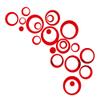 24 Pieces Acrylic Circle Mirror Wall Stickers, Removable DIY Self Adhesive view 1