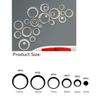 24 Pieces Acrylic Circle Mirror Wall Stickers, Removable DIY Self Adhesive view 3