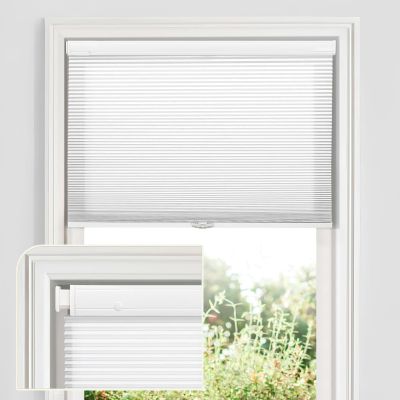 MiLin Cordless Cellular Shades No Tools No Drill Blinds for Windows Shades for Indoor Windows Magnetic Door Blinds (Light Filtering - White, 20" W x 48" H)
