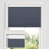 MiLin Cordless Cellular Shades No Tools No Drill Blinds for Windows Shades for Indoor Windows Magnetic Door Blinds (Blackout - Navy Denim, 59" W x 48" H) view 1