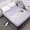 FCLDESHOP Queen Fitted Sheet,Poly Cotton Printed Brushed Bedding Sheets, Boys Girls Bedroom Deep Pocket Mattress Cover Mattress Topper,Grey 1,200X200cmX25cm view 1