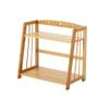 NEWCES Bookcases Bookshelf 2-Tiers Bamboo Desktop Vertical Bookshelf Desktop Storage Rack Rack Student Multi-Function Small Bookshelf Bookcases and Book Shelves (Color : B) view 1