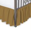 Full Bed Skirt 22 Inch Drop Split Corner Ruffle Gathered Style, 100% Microfiber Luxury 1 Piece Bed Skirt Dust Ruffle Full Size 54 x 75 Wrinkle & Fade Resistant - Taupe Solid. view 1
