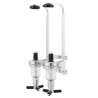2 Bottle Bar Liquor Dispenser, Wall Mounted Wine Dispenser Machine Wine Beer Bar Butler Drinking Pourer Liquor Drinks Beer Dispenser