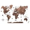 Enjoy The Wood 3D Wood World Map Wall Art Large Wood Wall Dcor Housewarming Gift Idea Art World Travel Map For Home & Kitchen or Office (Dark Walnut, 2XL, Unframed) view 1